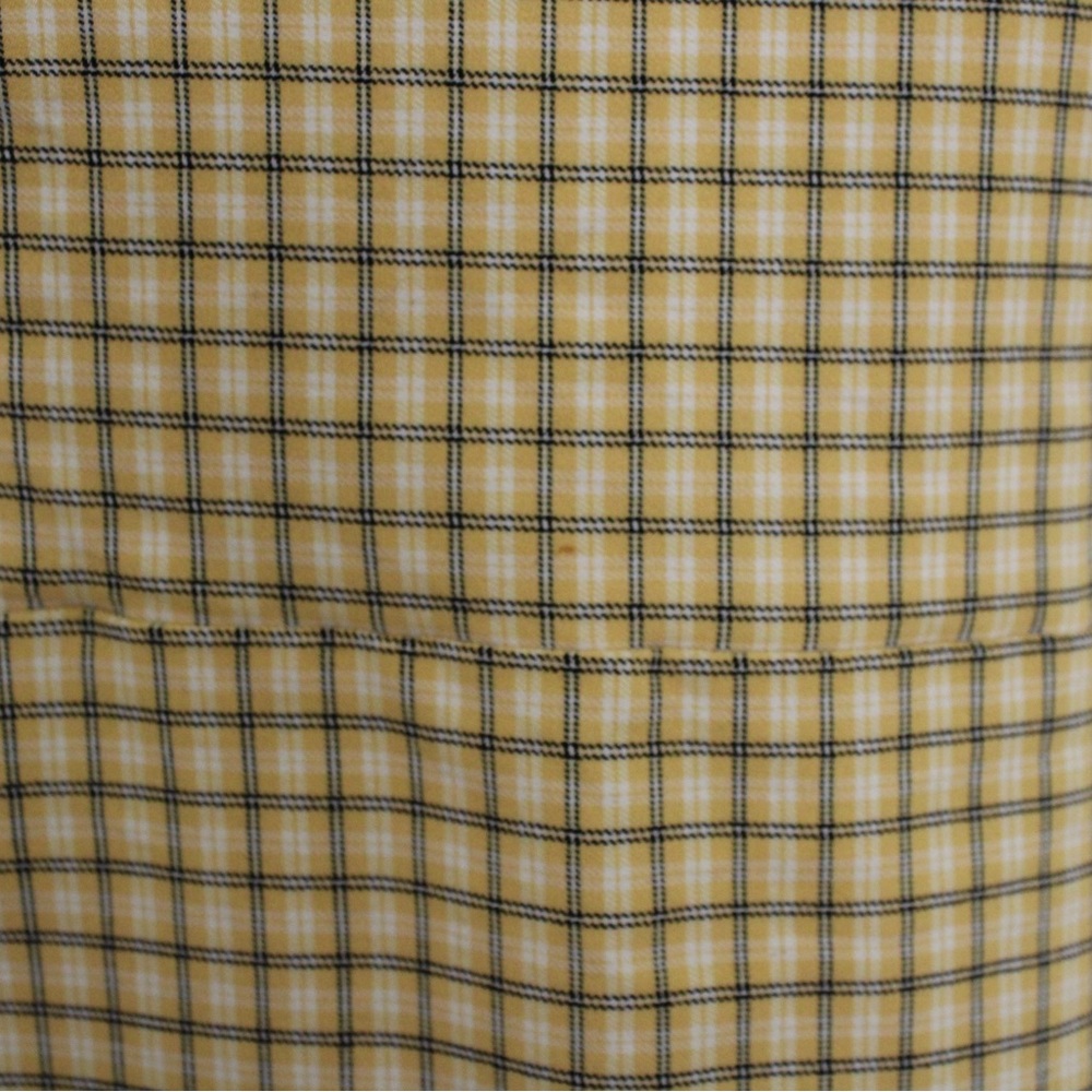Hollister Yellow Black Y2K Plaid Mini Dress Medium - Picture 5 of 15